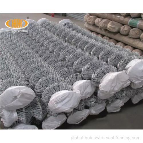 China 6ft steel chain link fencing panel Factory
